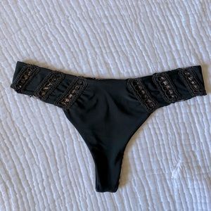 Acacia size L crochet bikini cheeky thing swim bottom